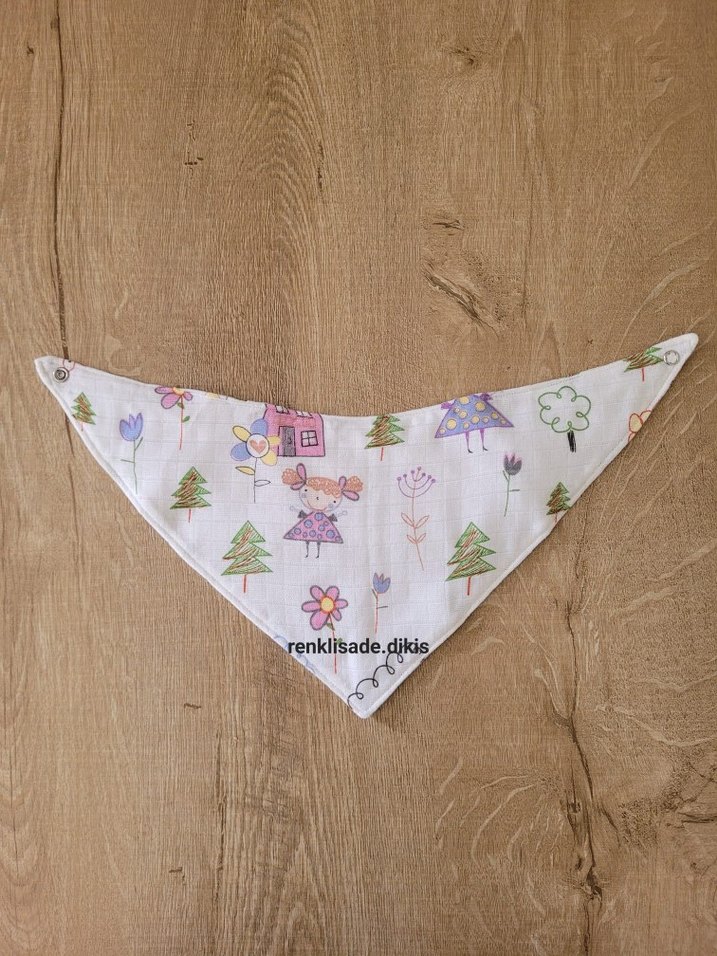 sıvı geçirmez müslin Bebek Önlüğü - Görsel 2