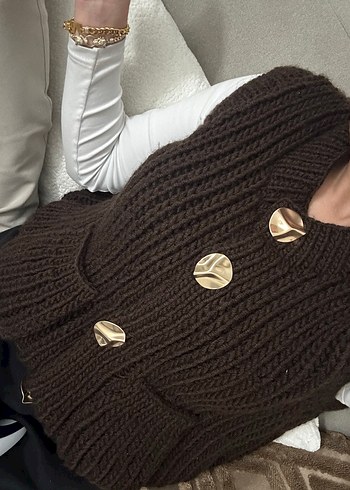 Zara örgü yelek - Görsel 2