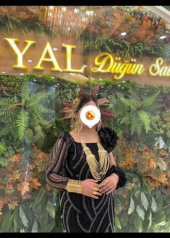 Uzun Siyah Gotik Drapeli Kadın Abiye Elbise - Görsel 2