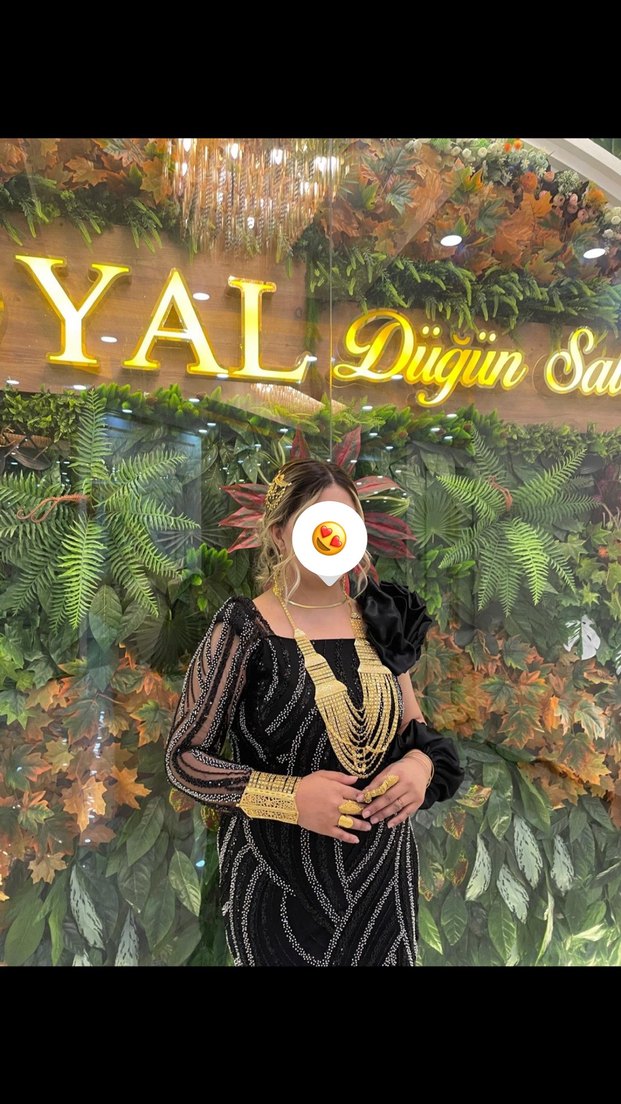 Uzun Siyah Gotik Drapeli Kadın Abiye Elbise - Görsel 2