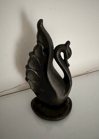 Beden Siyah Kuğu Figürin / Biblo / Tütsülük