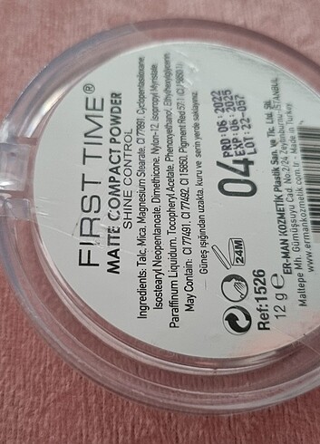 Beden First Time Matte Powder Shine Control Pudra No 4