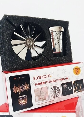 Beden gri Renk Hareketli Süslü Mumluk
