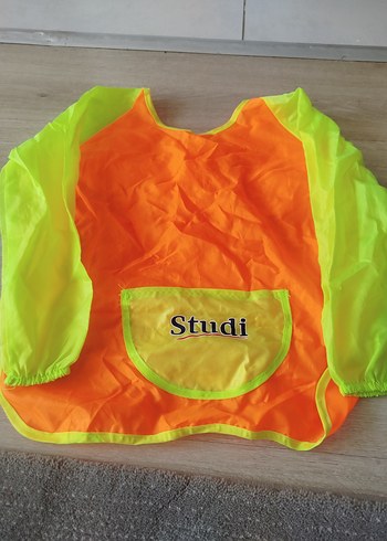 Mavi Baskılı Bebek Önlüğü - Görsel 3