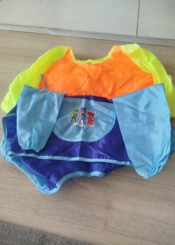 Mavi Baskılı Bebek Önlüğü - Görsel 5