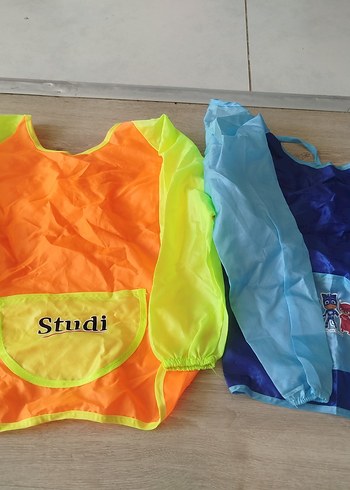 Mavi Baskılı Bebek Önlüğü - Görsel 6