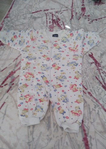 Mavi Peluş Erkek Bebek Tulumu - Görsel 5