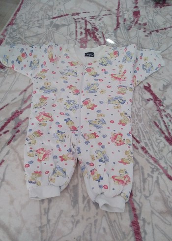 Mavi Peluş Erkek Bebek Tulumu - Görsel 4