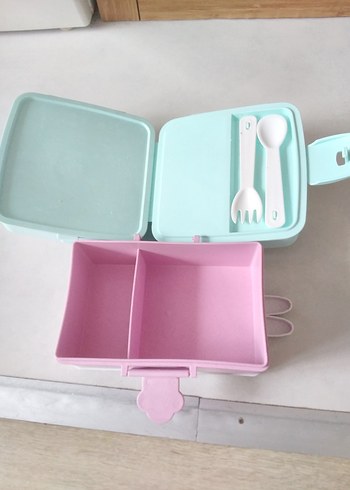 Sevimli Panda ve Tavşan Desenli Çocuk beslenme Kutusu - Görsel 5