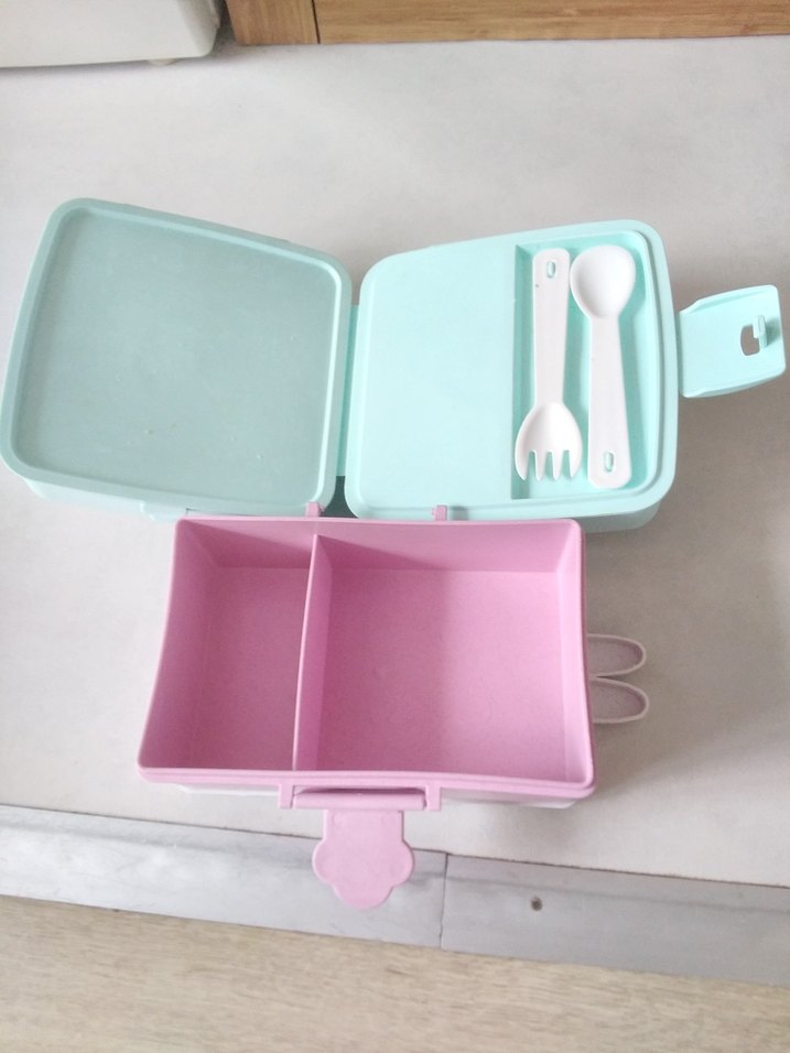 Sevimli Panda ve Tavşan Desenli Çocuk beslenme Kutusu - Görsel 5