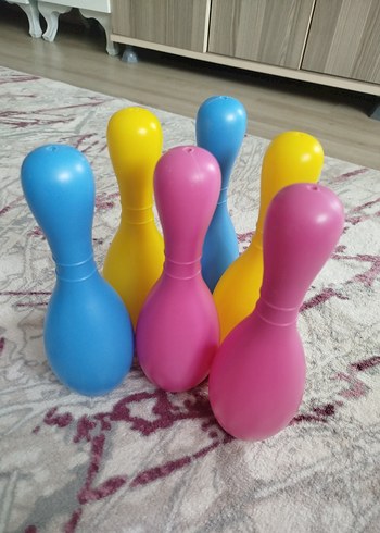  Beden Renk Renkli Plastik Bowling Topları Seti