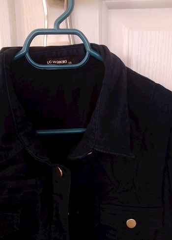 Kadın Lacivert Kısa Kollu Denim Uzun Elbise - Görsel 6