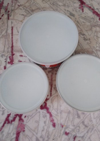 Çiçek Desenli emaye Saklama Kabı Seti - Görsel 5