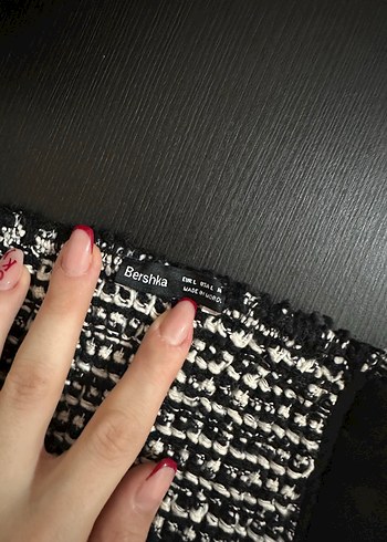 Siyah Straplez kazayağı desenli korse büstiyer - Görsel 4