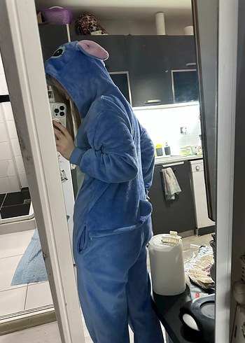 Stitch Kapüşonlu uyku tulumu Pijama - Görsel 3
