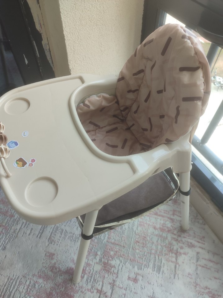 Pastel Kahverengi Bebek Mama Sandalyesi - Görsel 2