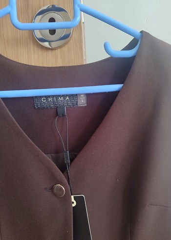 CHIMA Koyu Camel Minimalist Ceket - Görsel 3