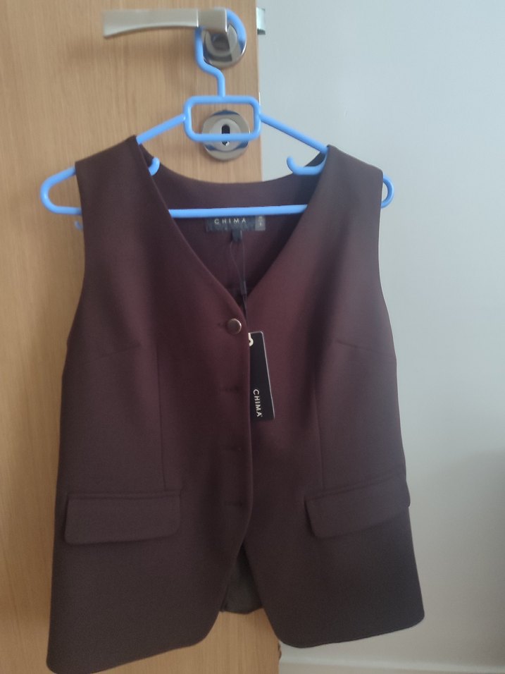 CHIMA Koyu Camel Minimalist Ceket - Görsel 2