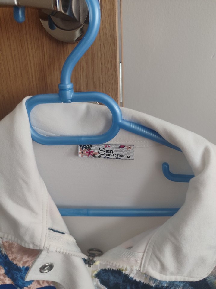 Düğmeli, Renkli Desenli Midi  Ceket - Görsel 2