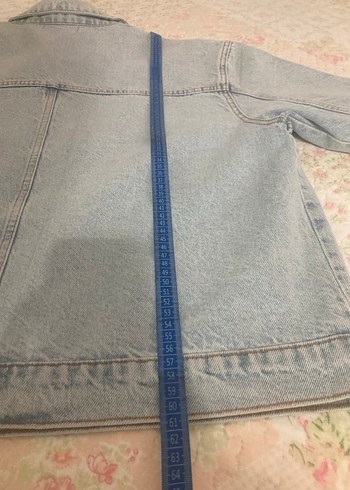 l Beden mavi Renk Kadın Taş Detaylı Denim Ceket