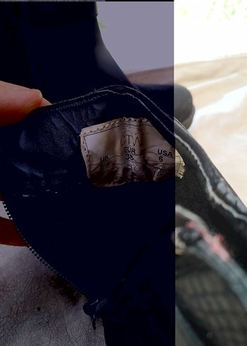 Siyah Süet Kemerli Dolgu Topuklu Kadın Bot - Görsel 5