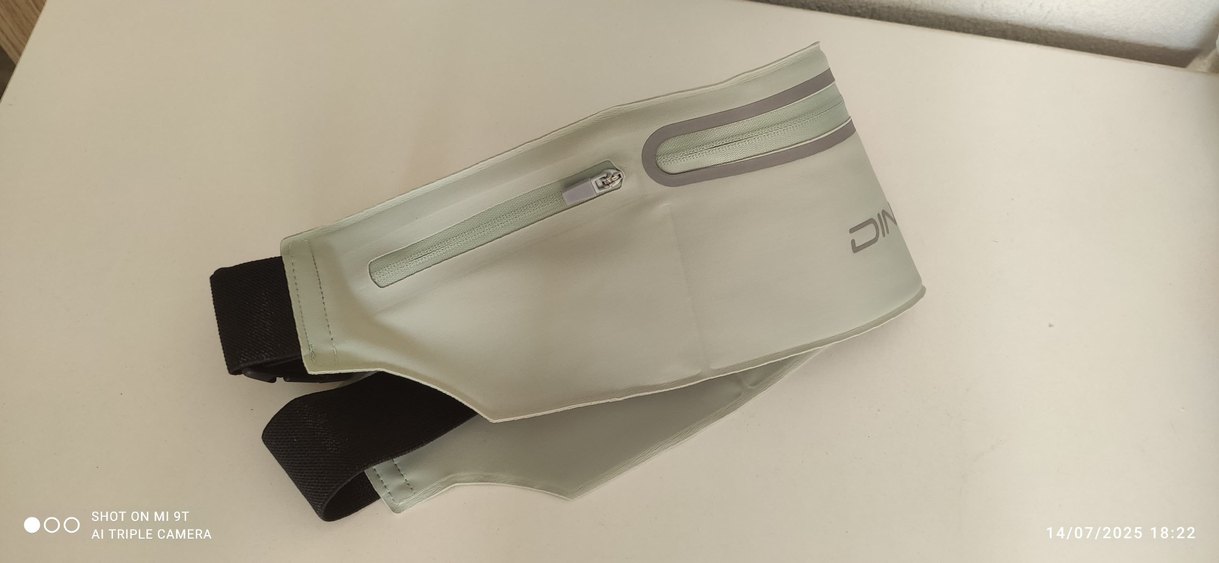 Gri Baskılı Çift Fermuarlı Çapraz Bel Çantası - Görsel 2