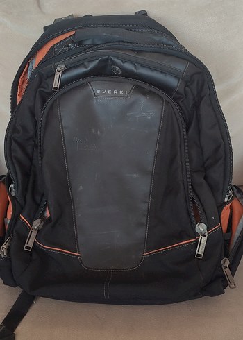 Turuncu Baskılı Modern Sırt Çantası - Görsel 7