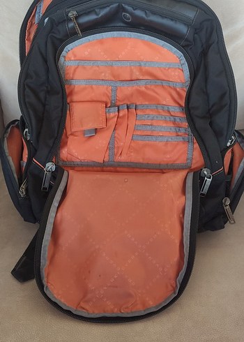 Turuncu Baskılı Modern Sırt Çantası - Görsel 8