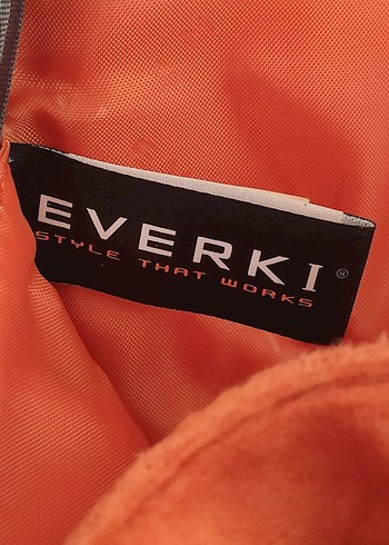 Turuncu Baskılı Modern Sırt Çantası - Görsel 5