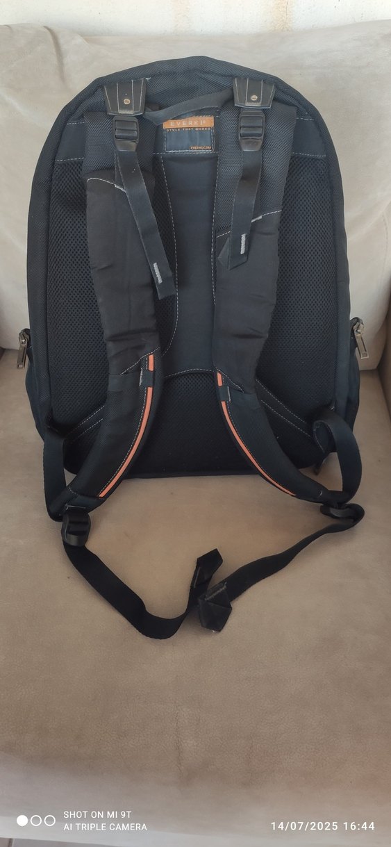 Turuncu Baskılı Modern Sırt Çantası - Görsel 2