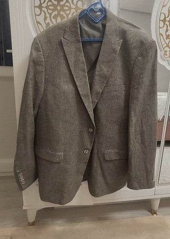 52-6 drop Beden Bej Erkek Düğmeli Modern Klasik Ceket Beymen marka
