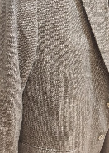 Bej Erkek Düğmeli Modern Klasik Ceket Beymen marka - Görsel 4