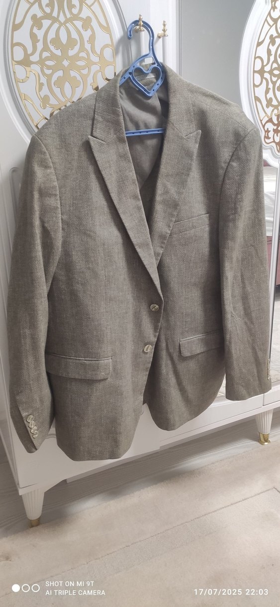 Bej Erkek Düğmeli Modern Klasik Ceket Beymen marka - Görsel 2