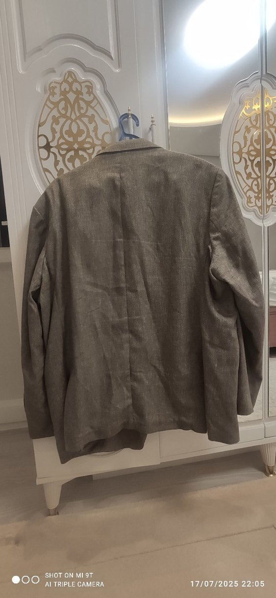 Bej Erkek Düğmeli Modern Klasik Ceket Beymen marka - Görsel 5