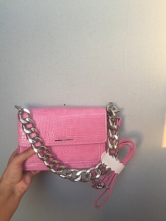 Bershka pembe çanta