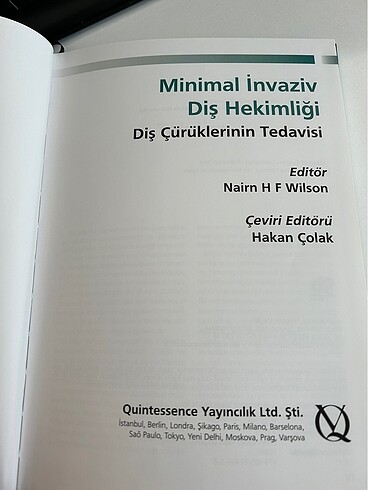  MİNİMAL İNVAZİV DİŞ HEKİMLİĞİ