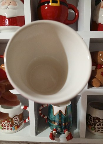 Flyiyng Tiger Pembe Dondurma Külahı Desenli El Boyaması Kupa - Görsel 2