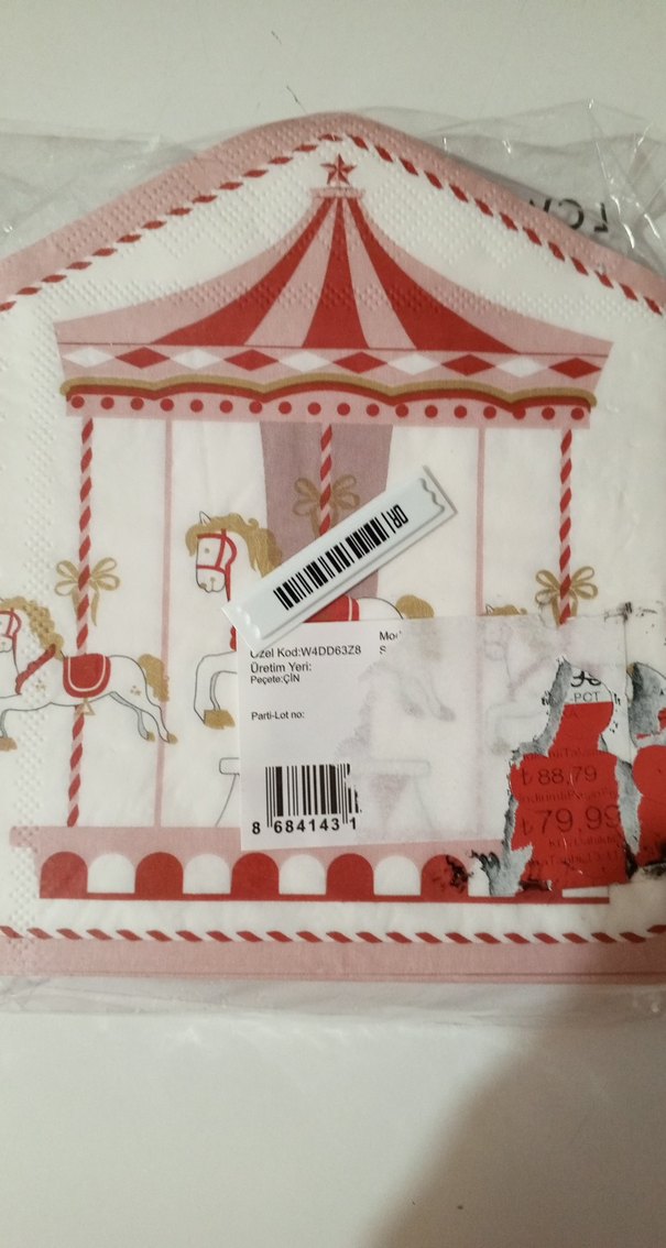 Pembe Atlı Karınca Temalı Parti Peçetesi - Görsel 2