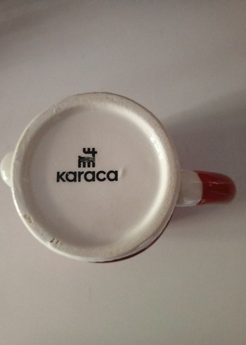  Karaca Noel Temalı Kırmızı Seramik Kupa - Görsel 5