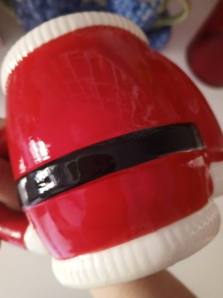  Karaca Noel Temalı Kırmızı Seramik Kupa - Görsel 4