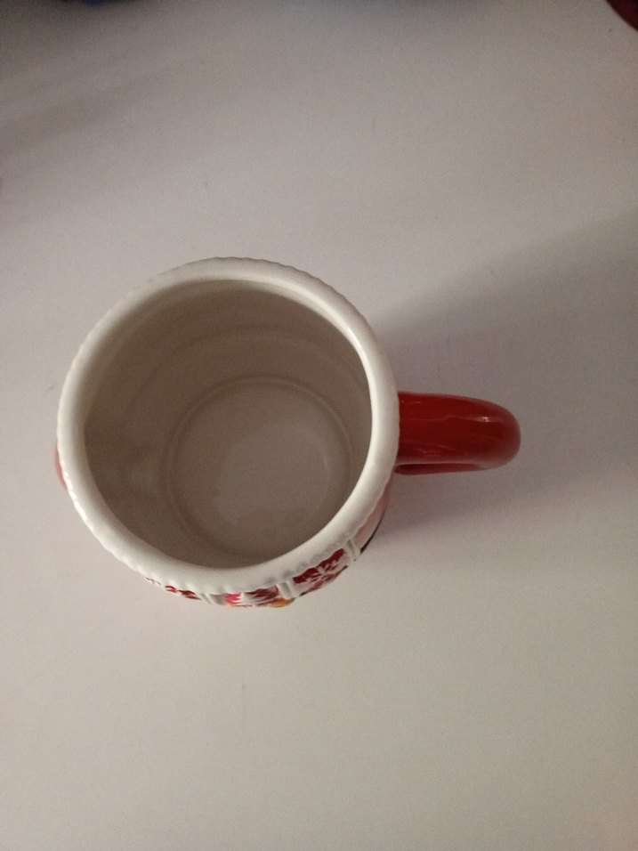  Karaca Noel Temalı Kırmızı Seramik Kupa - Görsel 3