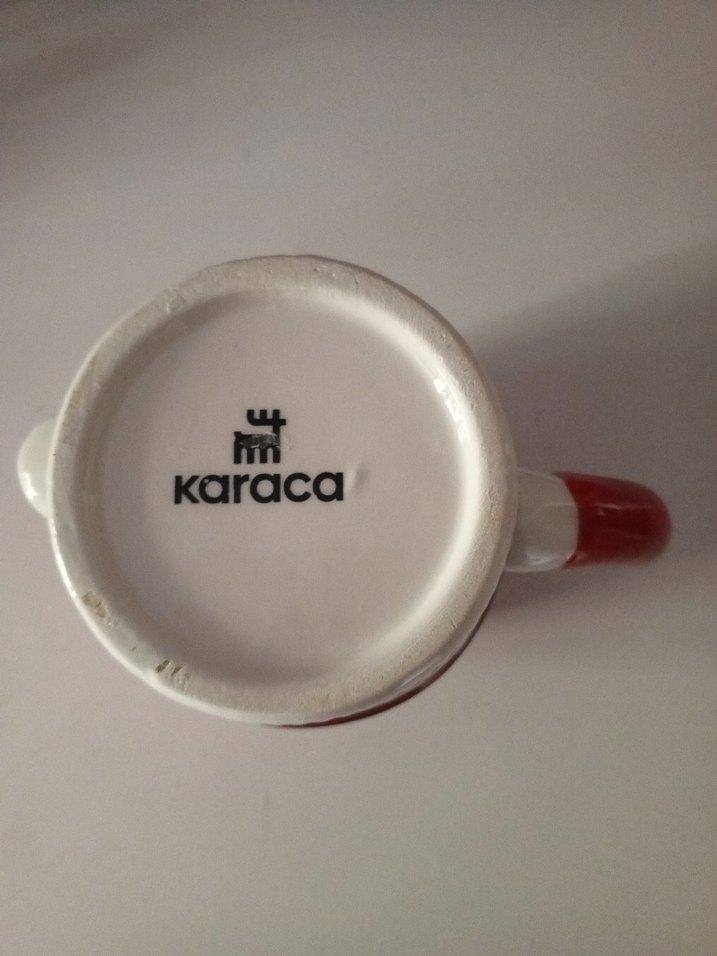  Karaca Noel Temalı Kırmızı Seramik Kupa - Görsel 5