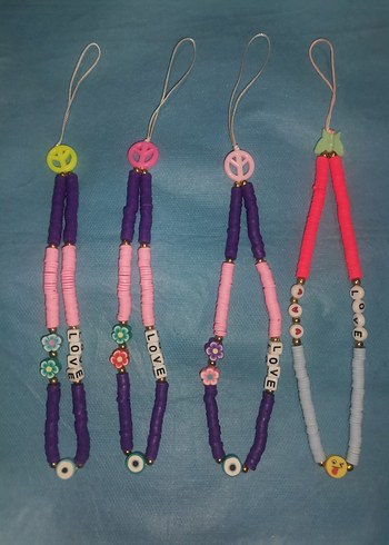 Boncuklu telefon süsleri - Görsel 2