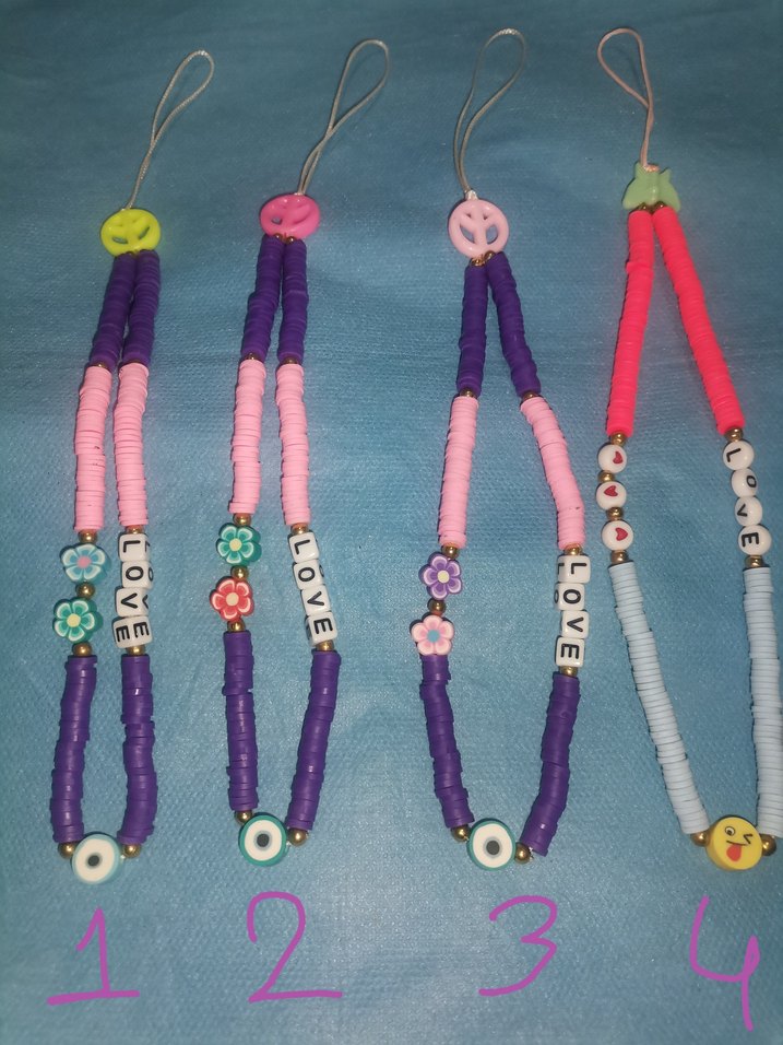 Boncuklu telefon süsleri - Görsel 3