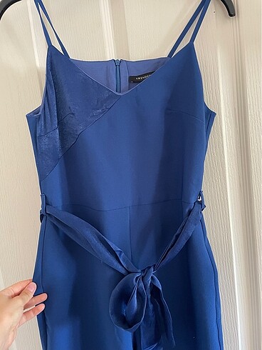 34 Beden Trendyolmilla saks mavisi tulum