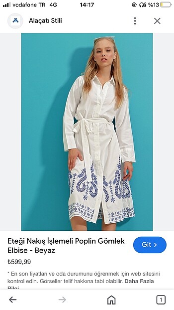 Zara SATILDI!! zara eteği nakışlı yazlık gömlek elbise