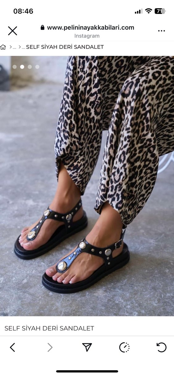 Kadın Siyah Sandalet - Görsel 2