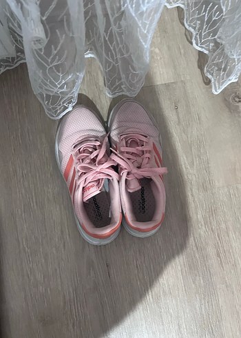 Pembe Bağcıklı Kadın Spor Ayakkabı - Görsel 3