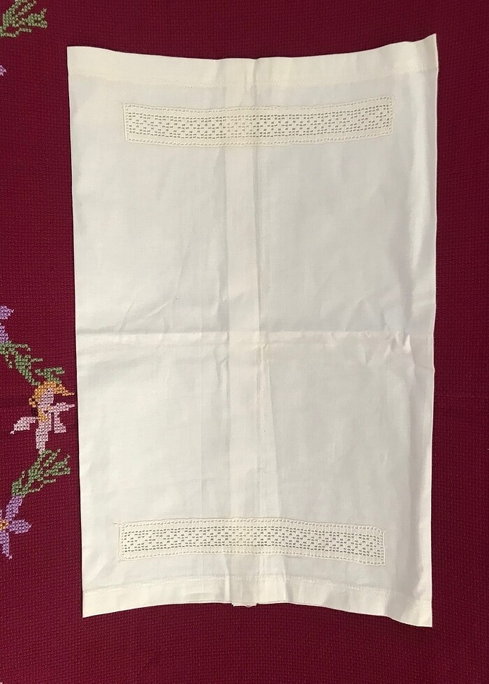 ARA İŞİ DANTEL BEBEK YASTIK KILIFI - Görsel 3