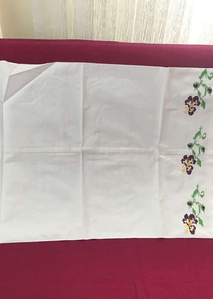 Kaneviçeli dantelli yastık kılıfı - Görsel 5